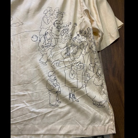 Guy Buffet Golfer Silk Shirt - Picture 3 of 5